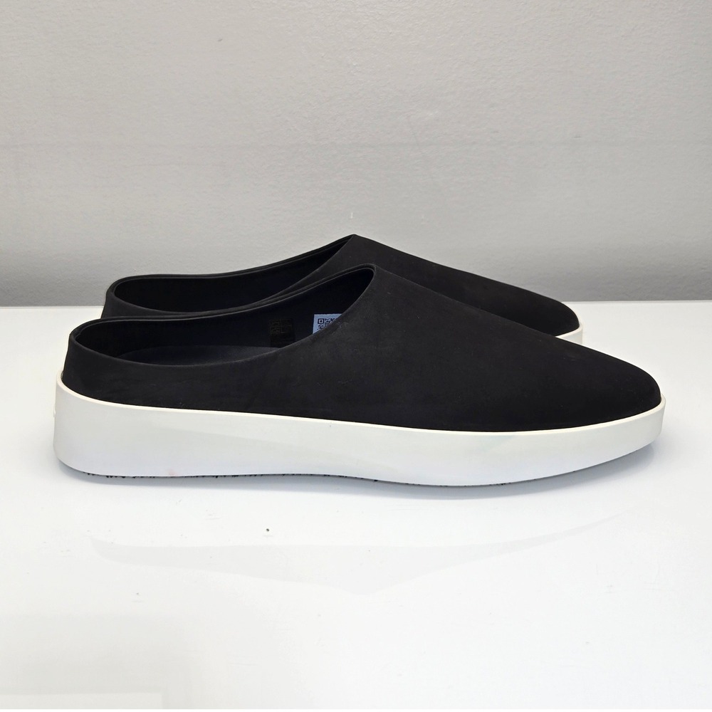 Wolf & Shepherd Cruise Mule Men 13 Black Nubuck Slip On Comfort Shoes Luxury